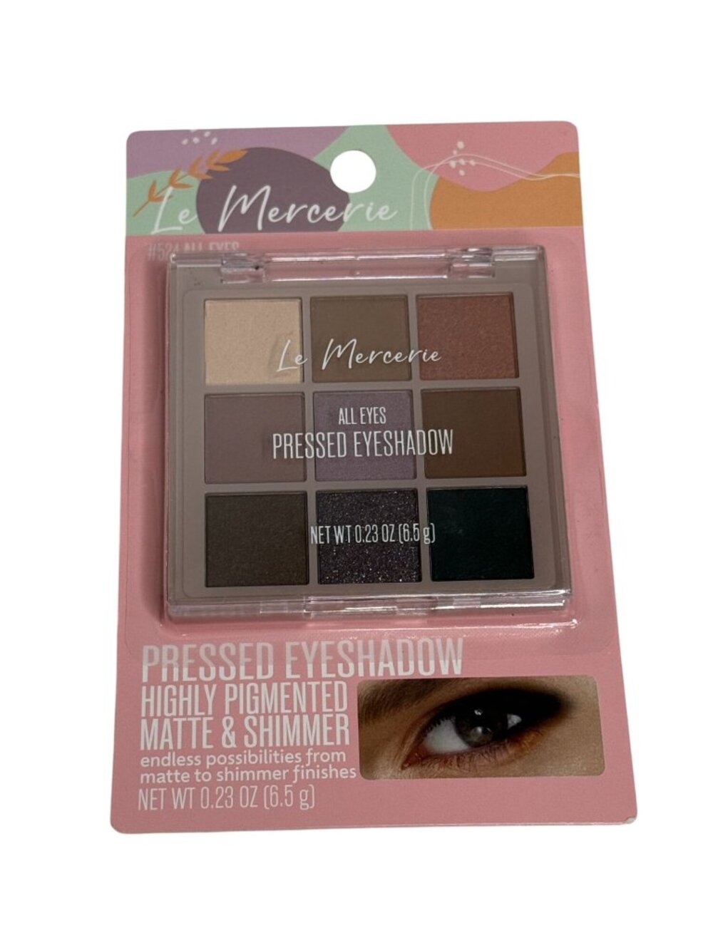 Le Mercerie Neutral Eyeshadow Palette 9 Pan Matte Shimmer #1524